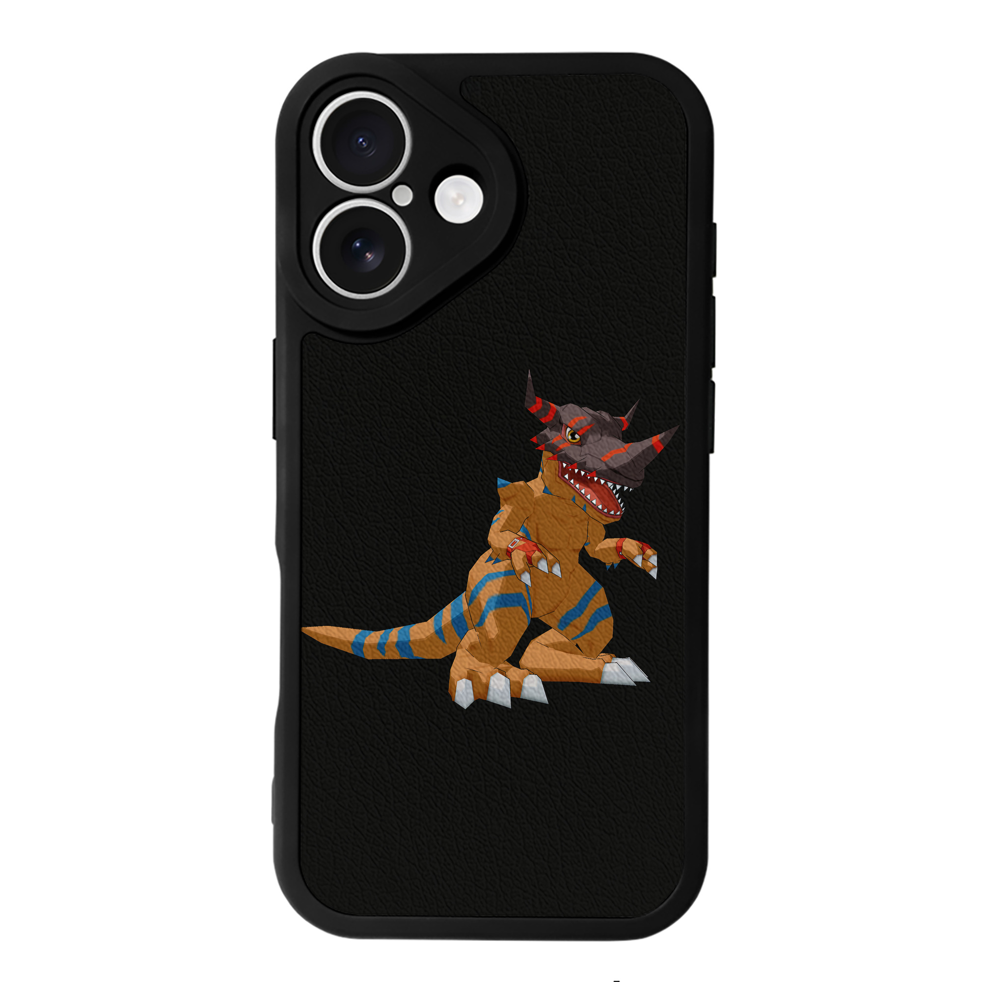 （画像用） Digimon デジタルモンスター/デジモン 【iPhone 16シリーズ対応】シリコンスマホケース（レザー調） 材質：シリコン